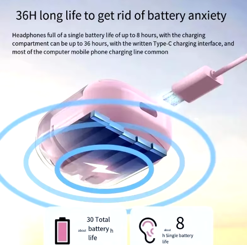AIR 31 ENC Transparent Earbuds with LED Power Display