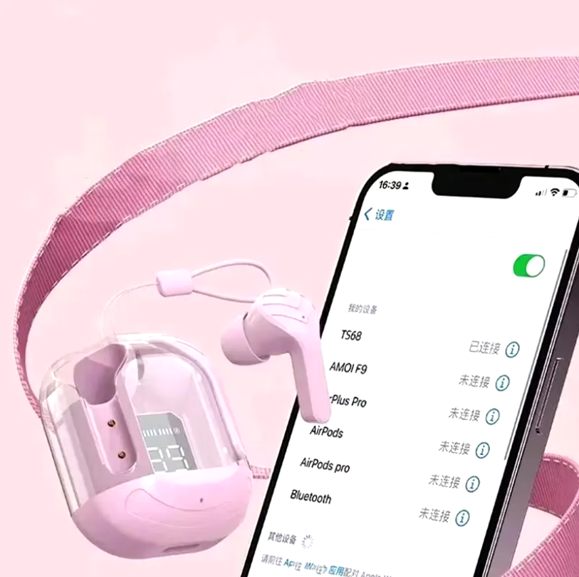 AIR 31 ENC Transparent Earbuds with LED Power Display