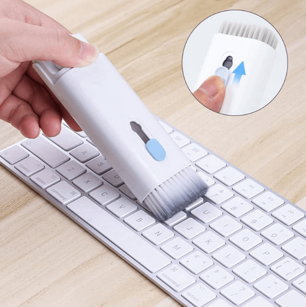 7-Piece Keyboard Cleaning Brush Earplug Cleaning Pen / Computer Gap Cleaning Tool Set 7 in 1 Computer Keyboard Cleaning Brush Kit Cleaning Tool Cleaner Keycap Puller Kit