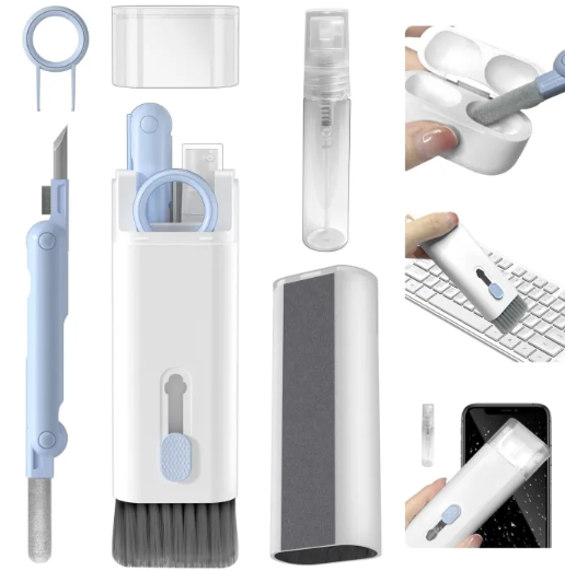 7-Piece Keyboard Cleaning Brush Earplug Cleaning Pen / Computer Gap Cleaning Tool Set 7 in 1 Computer Keyboard Cleaning Brush Kit Cleaning Tool Cleaner Keycap Puller Kit